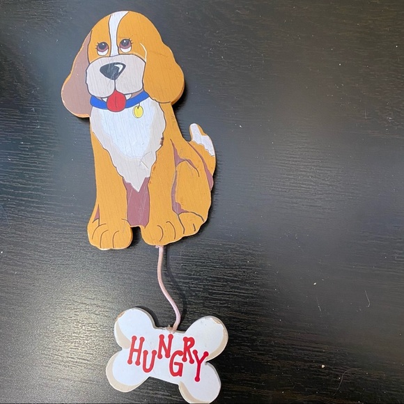 Vintage dog feeder magnet fed hungry switch - Picture 2 of 4